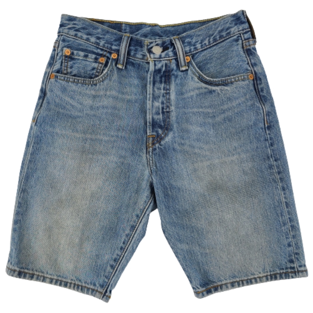 Levi's 501 Bermuda Medium Wash Jean Shorts 27